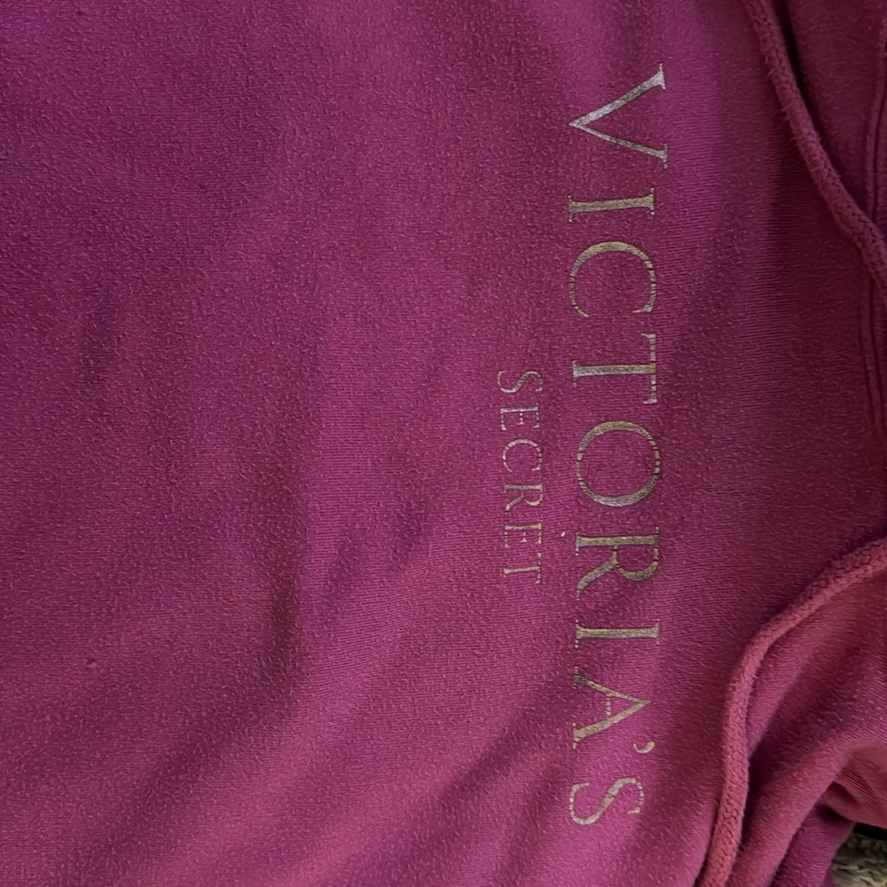 Hot Pink Victoria’s Secret with gold lettering hoodie! Size XL fits more like 2X
